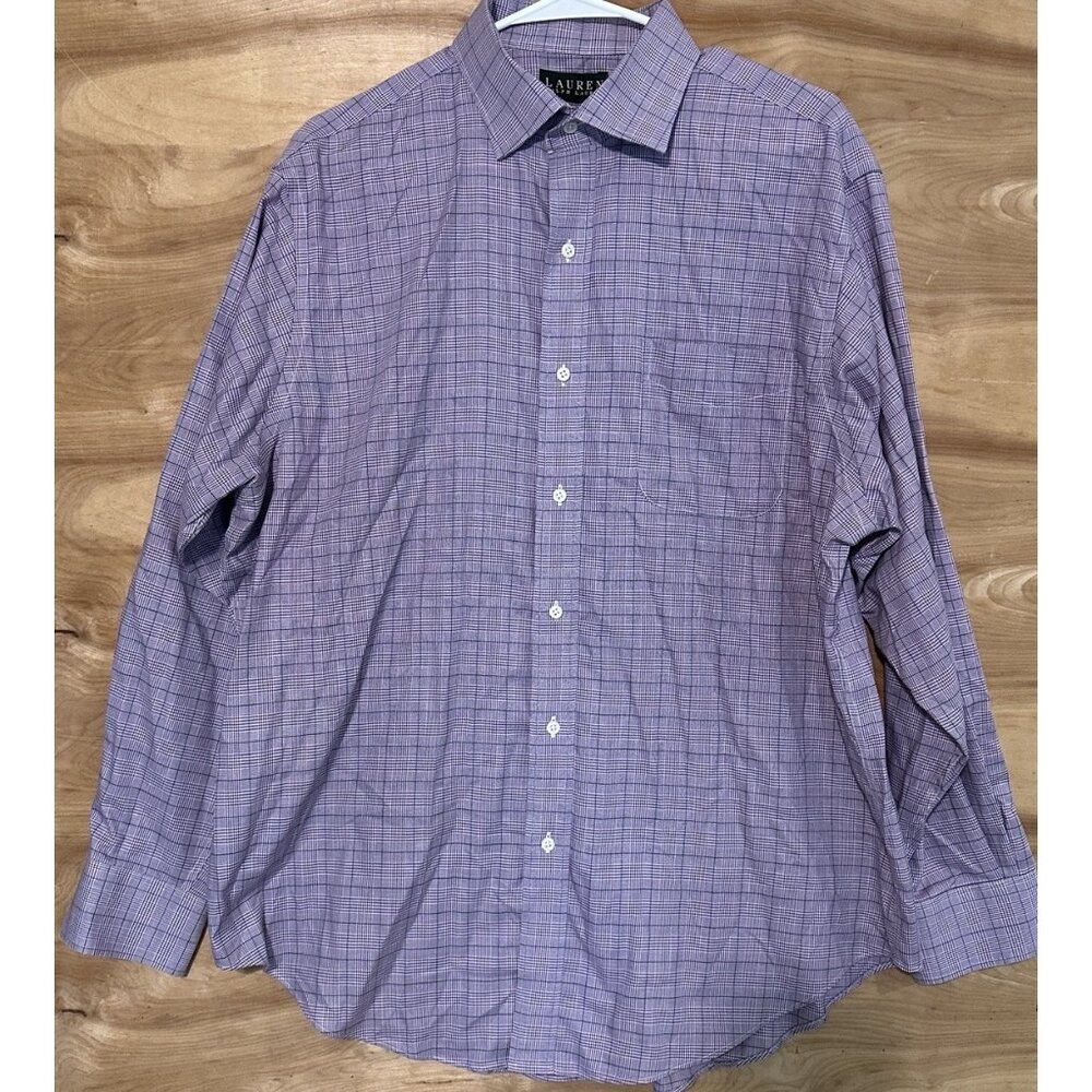 Lauren Ralph Lauren Dress Shirt Men's 17 34/35 Button-Up Long Sleeve Classic Fit